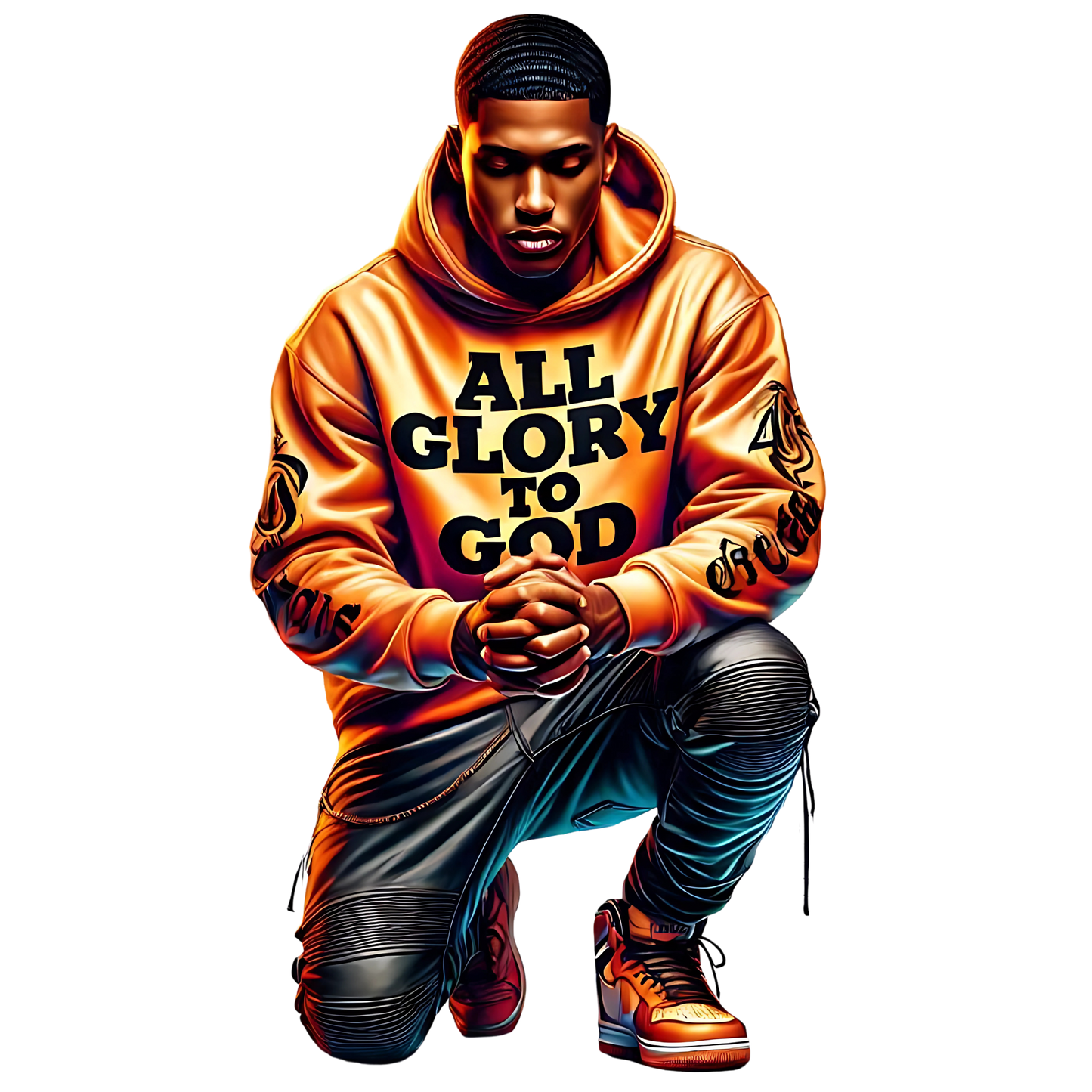 All Glory To God Urban Graphic Hoodie