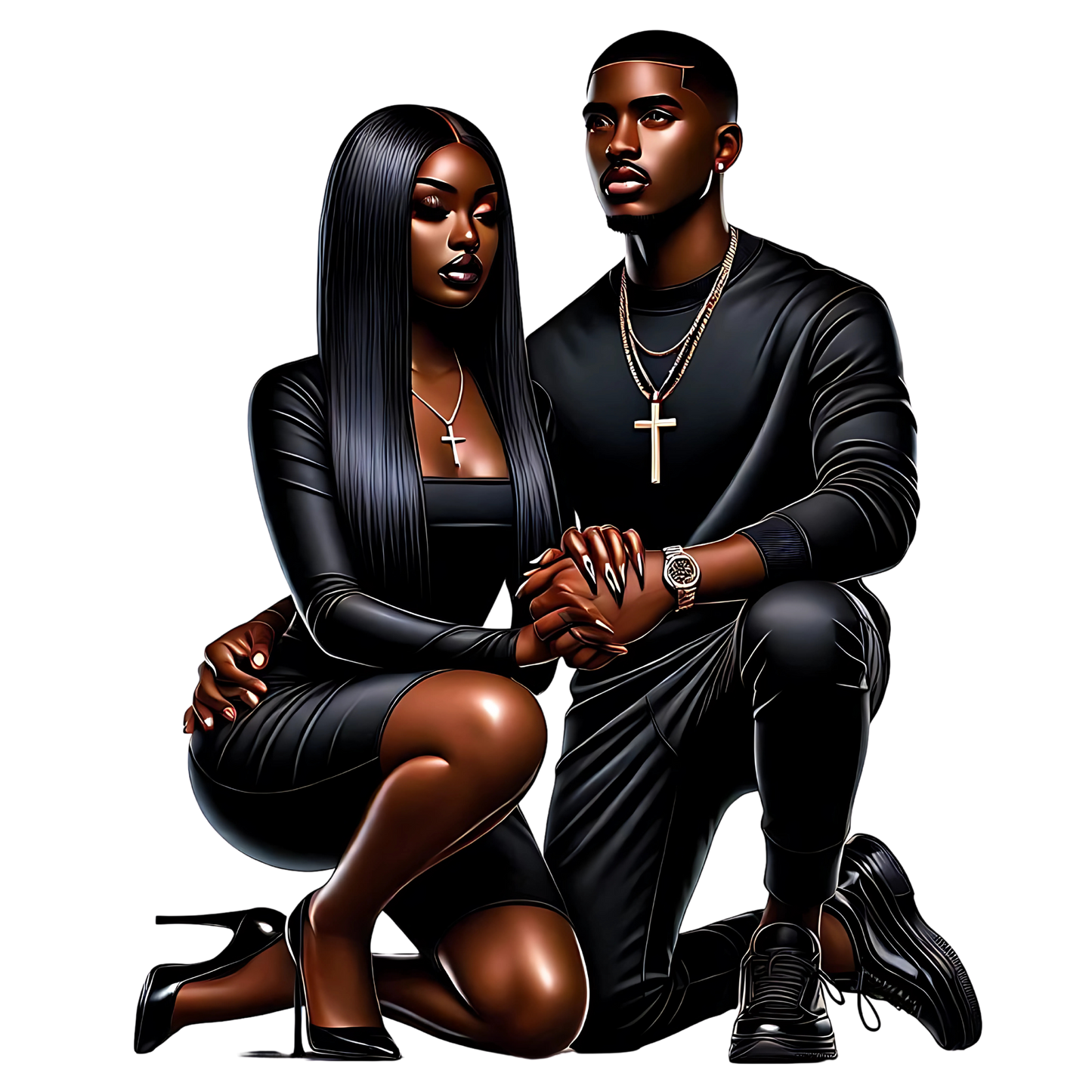 Urban Religious Couples Hoodie