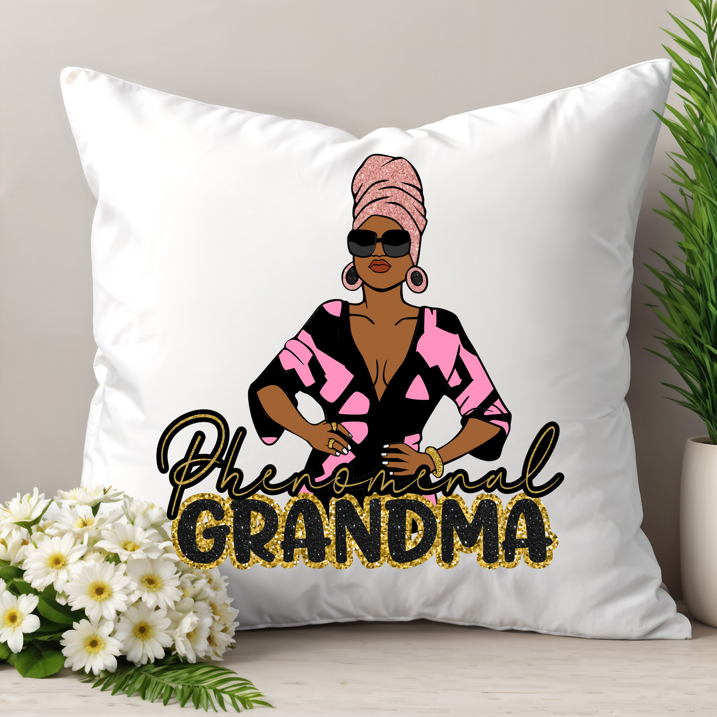 Phenomenal Grandma Throw Pillow