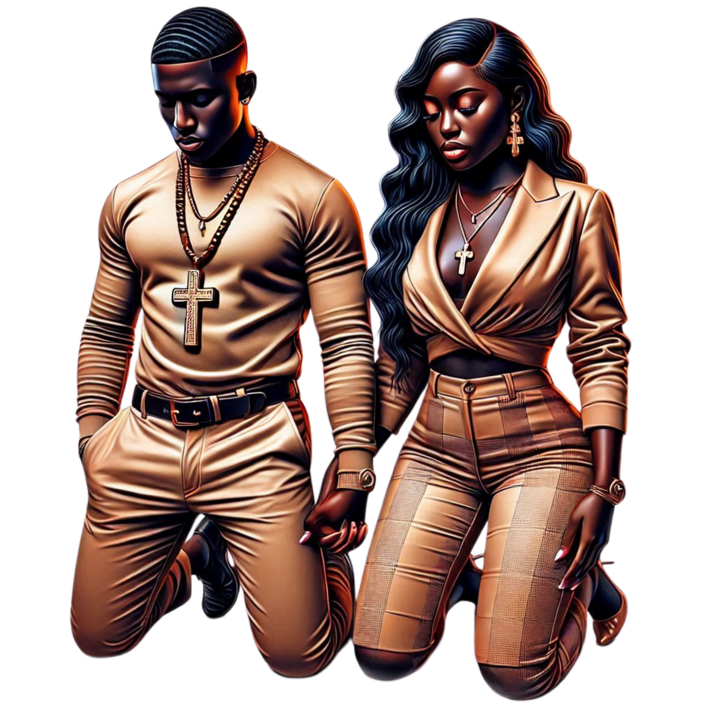 Praying Couple Graphic Tee