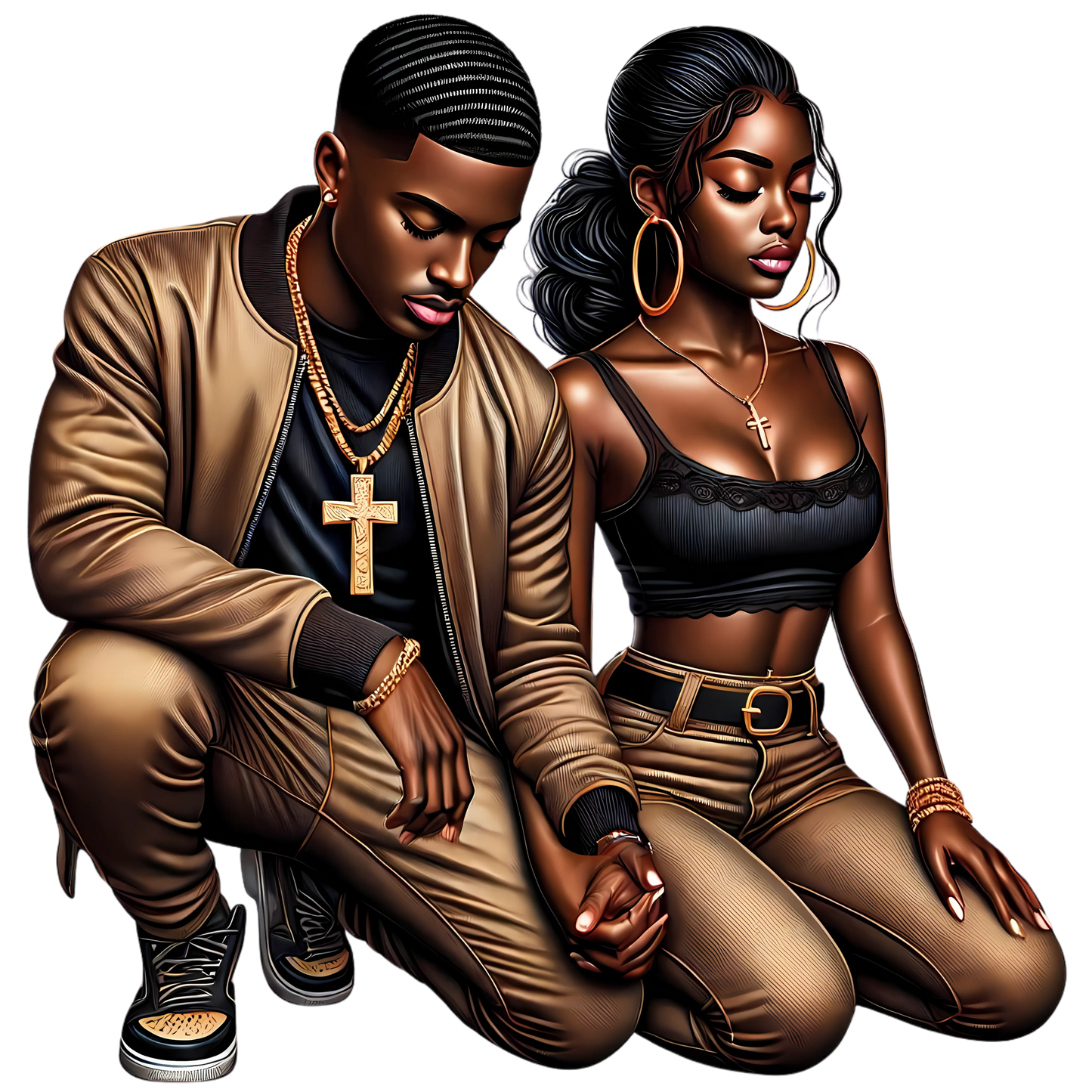 Urban Couples Graphic Hoodie