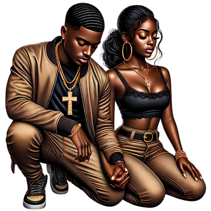 Urban Couples Graphic Hoodie