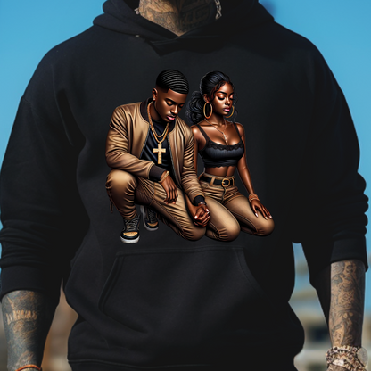 Urban Couples Graphic Hoodie