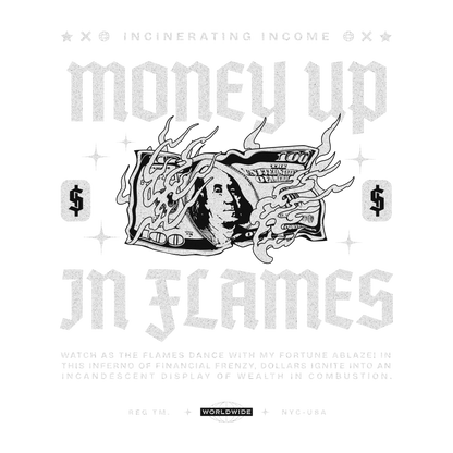 Money Up in Flames Graphic Tee