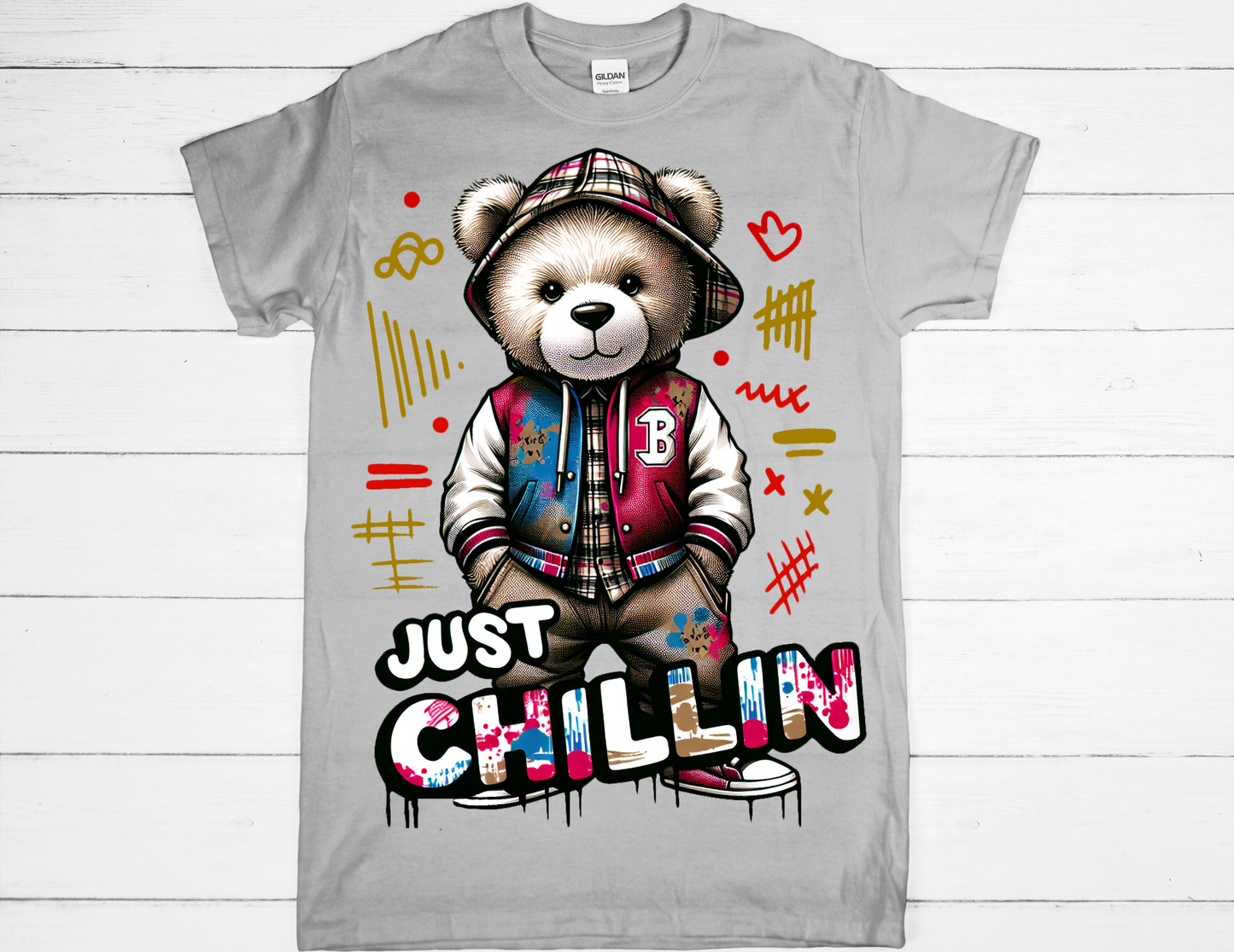 Urban Teddy Bear Graphic Tee