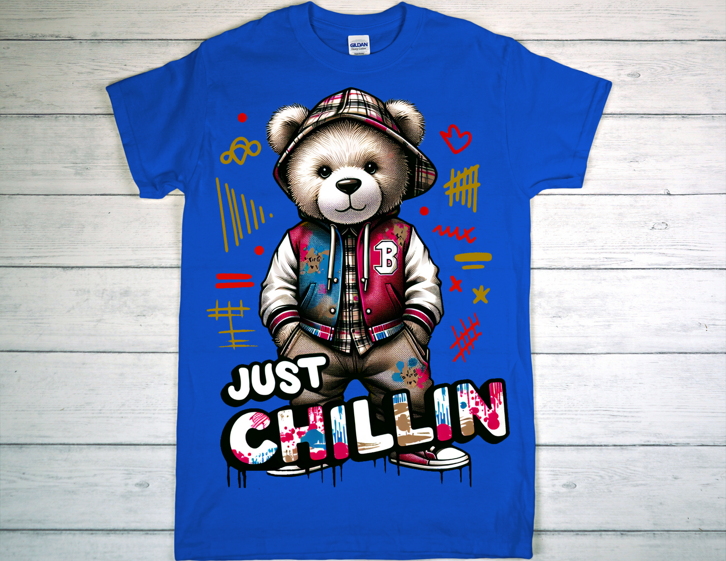 Urban Teddy Bear Graphic Tee