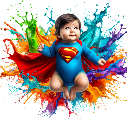 Baby Superhero Graphic Tee for Babies & Toddlers | Bright Graphic Shirt in Multiple Colors