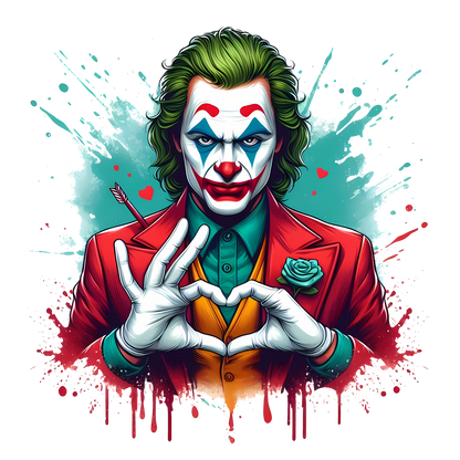 Clown Heart Graphic Tee – Bold Artistic Design for Teens & Adults