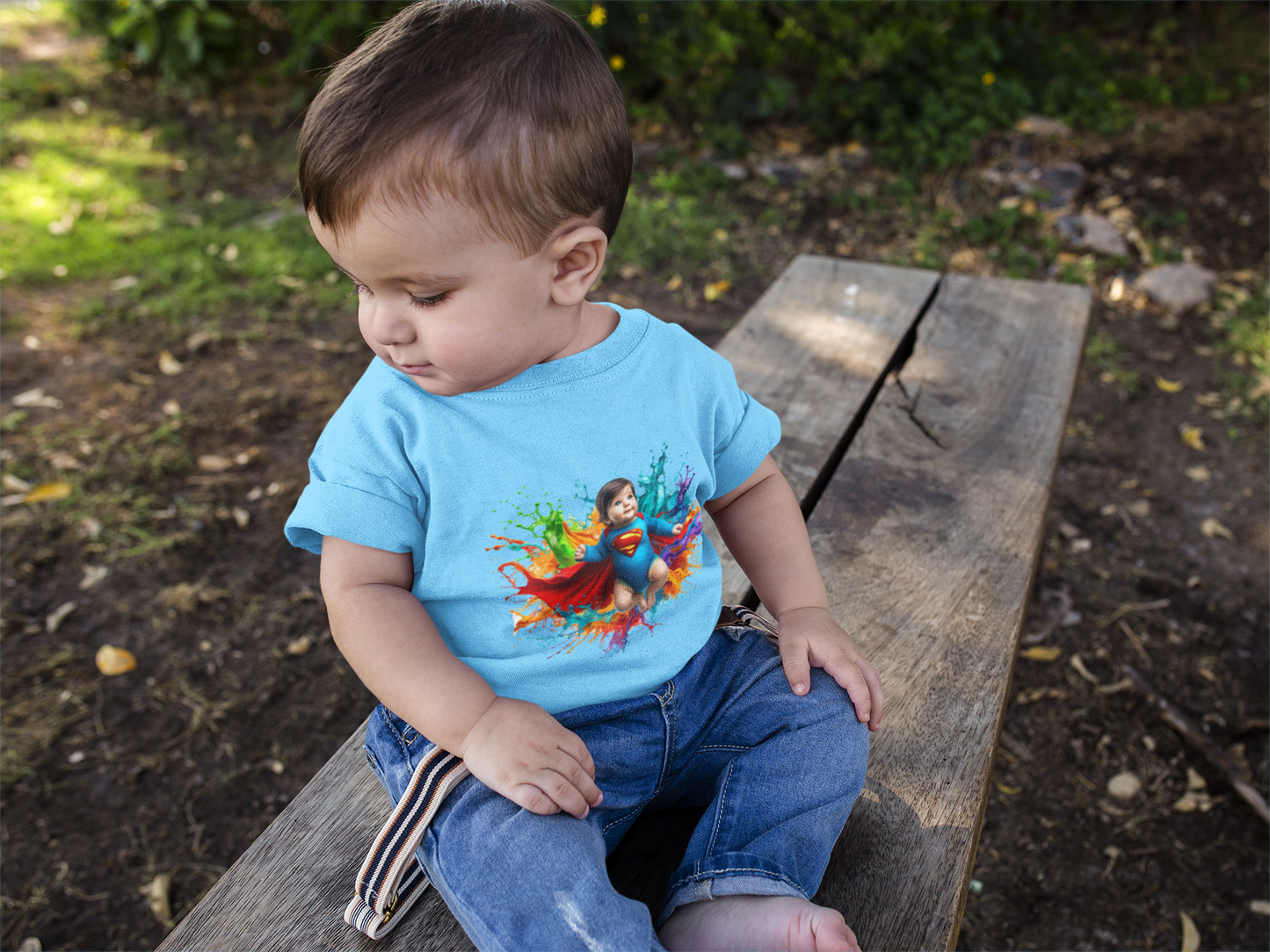 Baby Superhero Graphic Tee for Babies & Toddlers | Bright Graphic Shirt in Multiple Colors