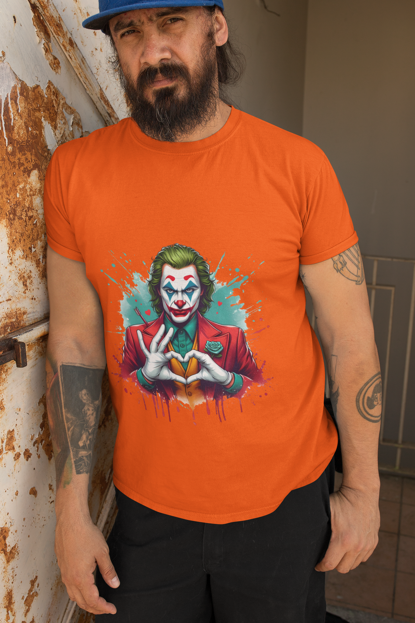 Clown Heart Graphic Tee – Bold Artistic Design for Teens & Adults