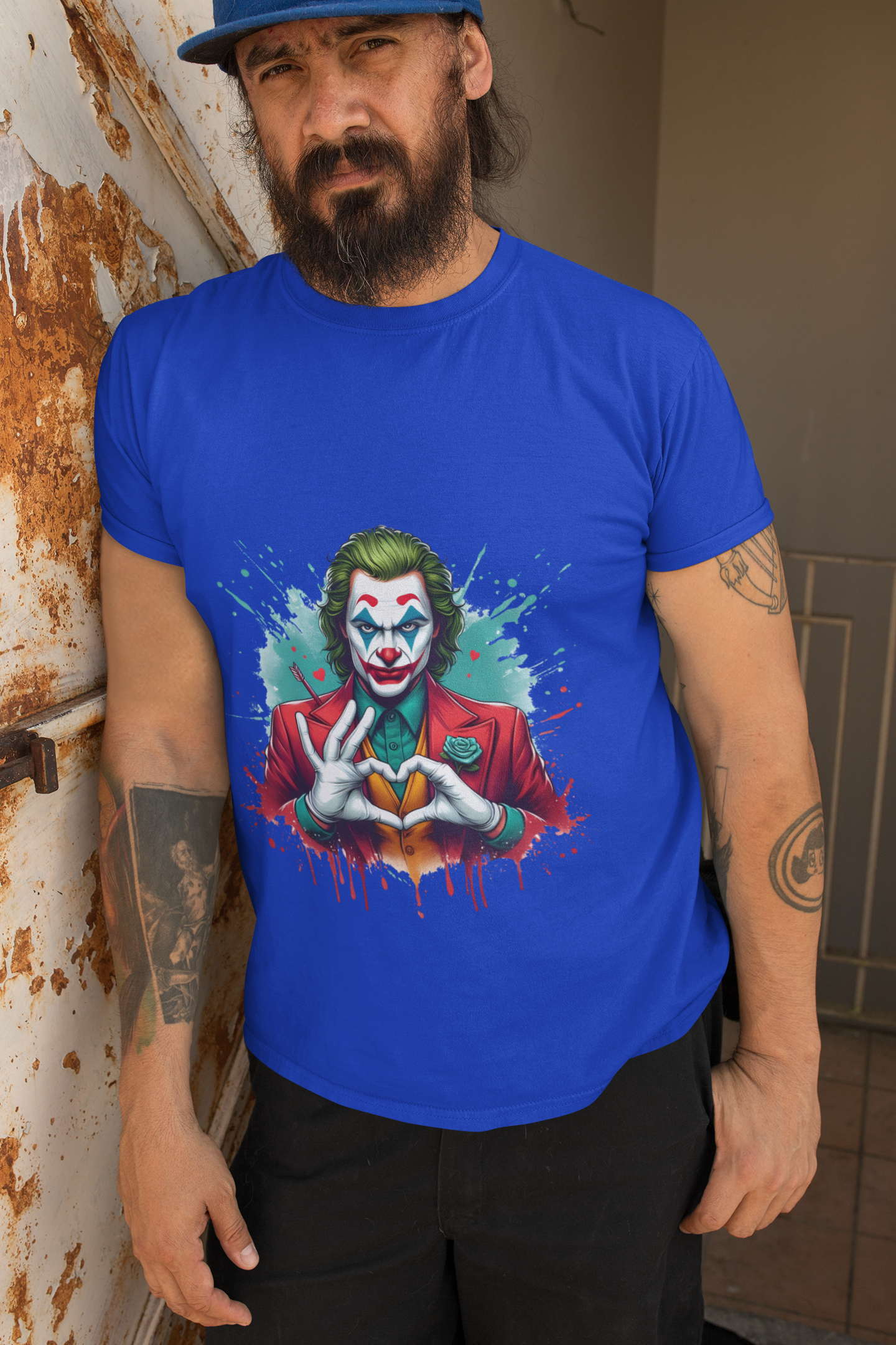 Clown Heart Graphic Tee – Bold Artistic Design for Teens & Adults